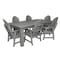 Highwood Usa Hamilton 7pc Rectangular Outdoor Patio Furniture Dining Set 84 x 42 AD-ST7HM1CO5AA-CGE - alternate 1